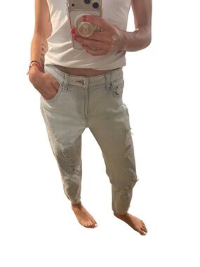 Wild Fable High Rise Distressed Mom Jeans